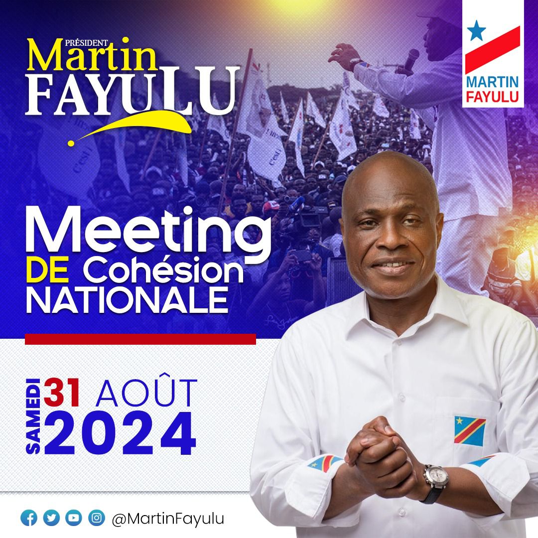 Fayulu de retour au pays : Un meeting pour la cohésion nationale annoncé à Kinshasa